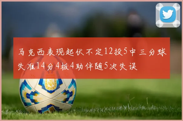 马克西表现起伏不定12投5中三分球失准14分4板4助伴随5次失误